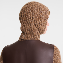 Balaclava , Chocolate - Knit