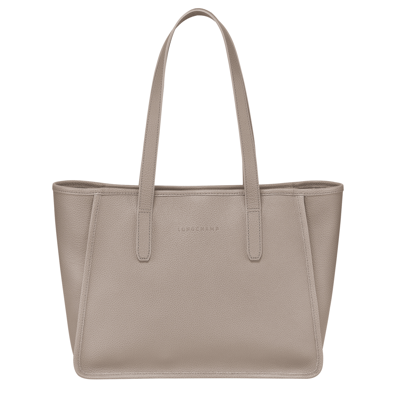 Le Foulonné L Tote bag Turtledove - Leather | Longchamp GB