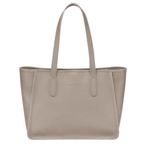 Le Foulonné L Tote bag Turtledove - Leather | Longchamp GB