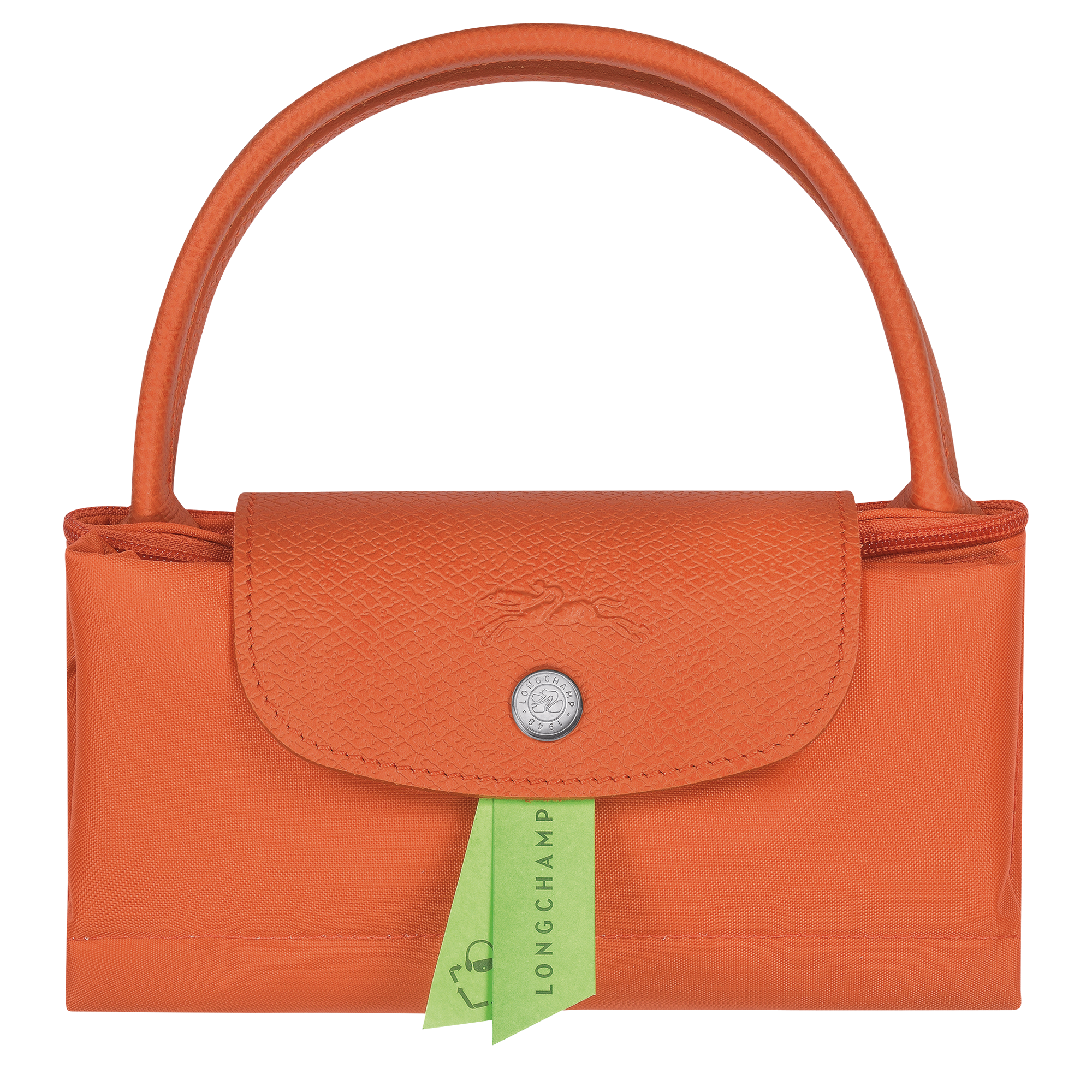 Le Pliage Green 手提包 S, 橘紅色