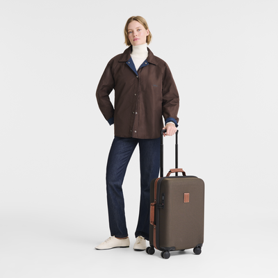 Boxford S Suitcase , Brown - Recycled canvas