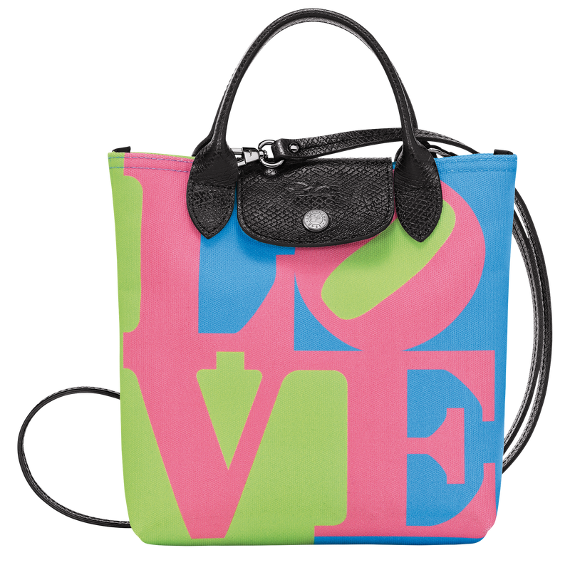 Longchamp x Robert Indiana 系列 斜背袋 XS , 粉紅色 - 帆布  - 查看 1 5