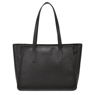Le Foulonné L Tote bag Black - Leather | Longchamp GB