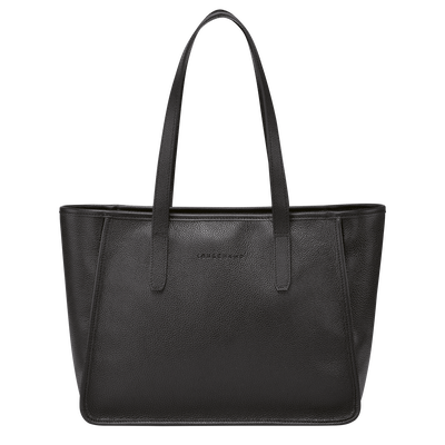 Shopper L Le Foulonné , Leder - Schwarz