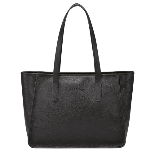 Le Foulonné L Tote bag , Black - Leather - View 1 of 5
