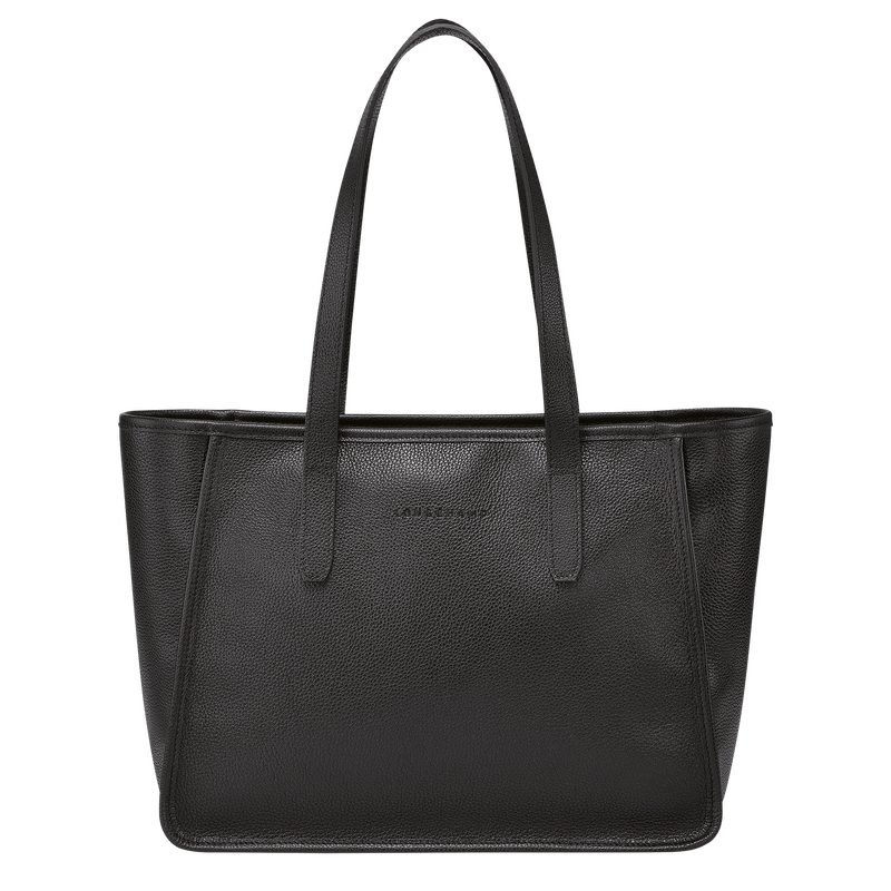 Le Foulonné L Tote bag , Black - Leather  - View 1 of 5