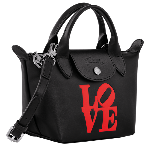Longchamp x Robert Indiana XS Handbag , Black - Leather - View 3 of 5