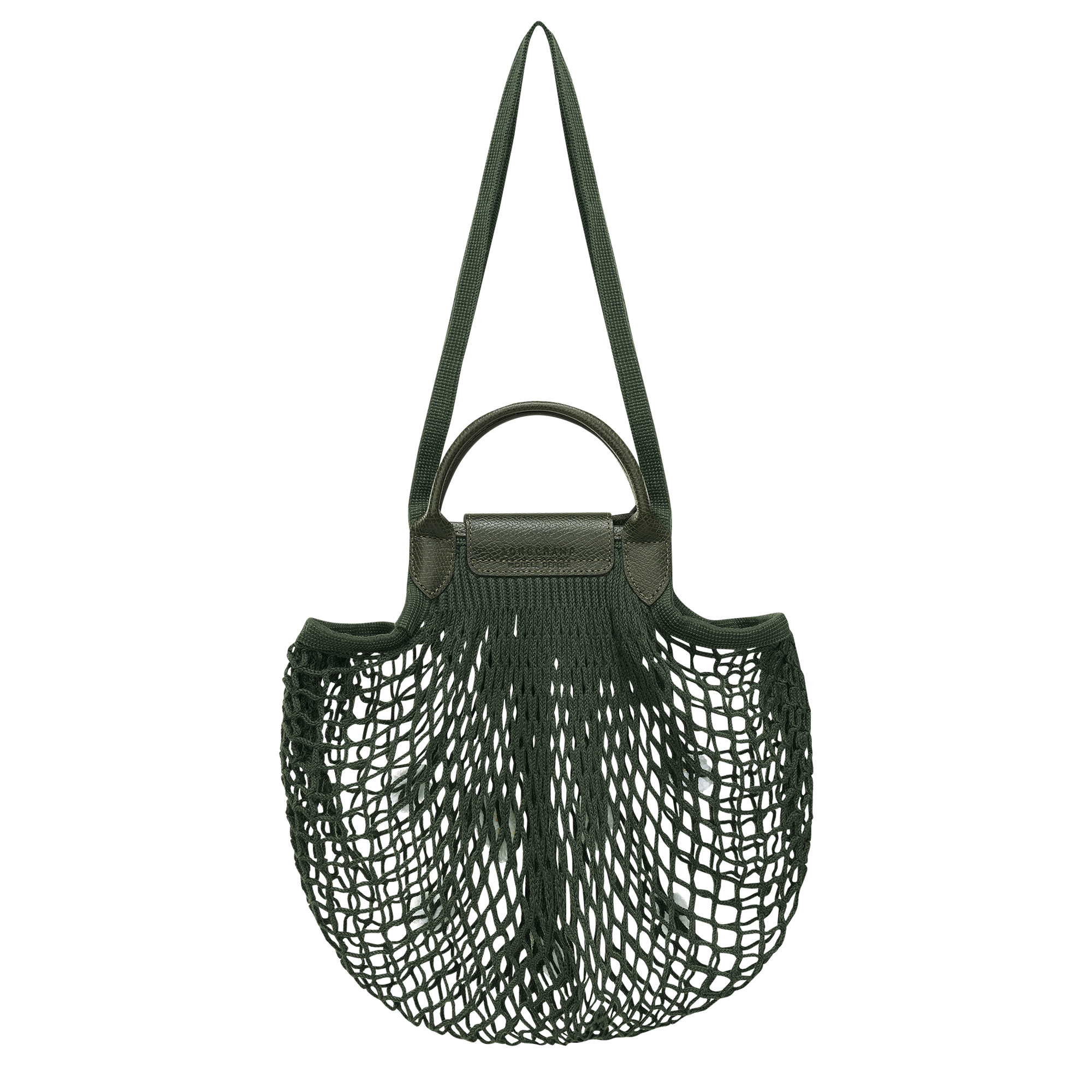 Le Pliage Filet L Mesh bag Khaki Canvas Longchamp US