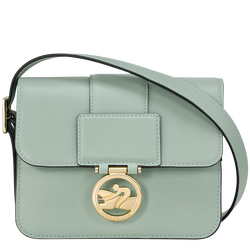 Sac bandoulière S Box-Trot , Cuir - Vert de Gris