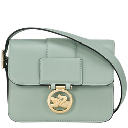 Box-Trot S Crossbody bag , Green-gray - Leather