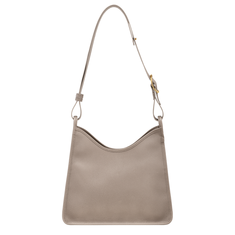 Le Foulonné M Hobo bag Turtledove - Leather | Longchamp US