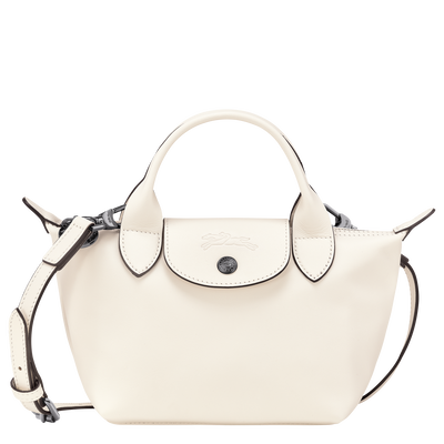 Le Pliage Xtra XS Handbag , Ecru - Leather