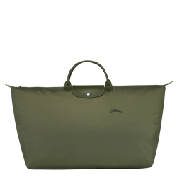 Sac de voyage M Le Pliage Green , Toile recyclée - Forêt