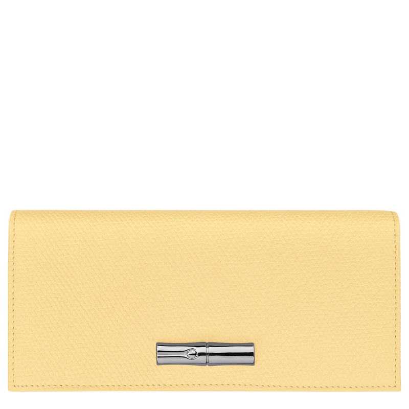 Langes klapbares Portmonaie Le Roseau , Leder - Gelbes K&uuml;ken  - Ansicht 1 von 3