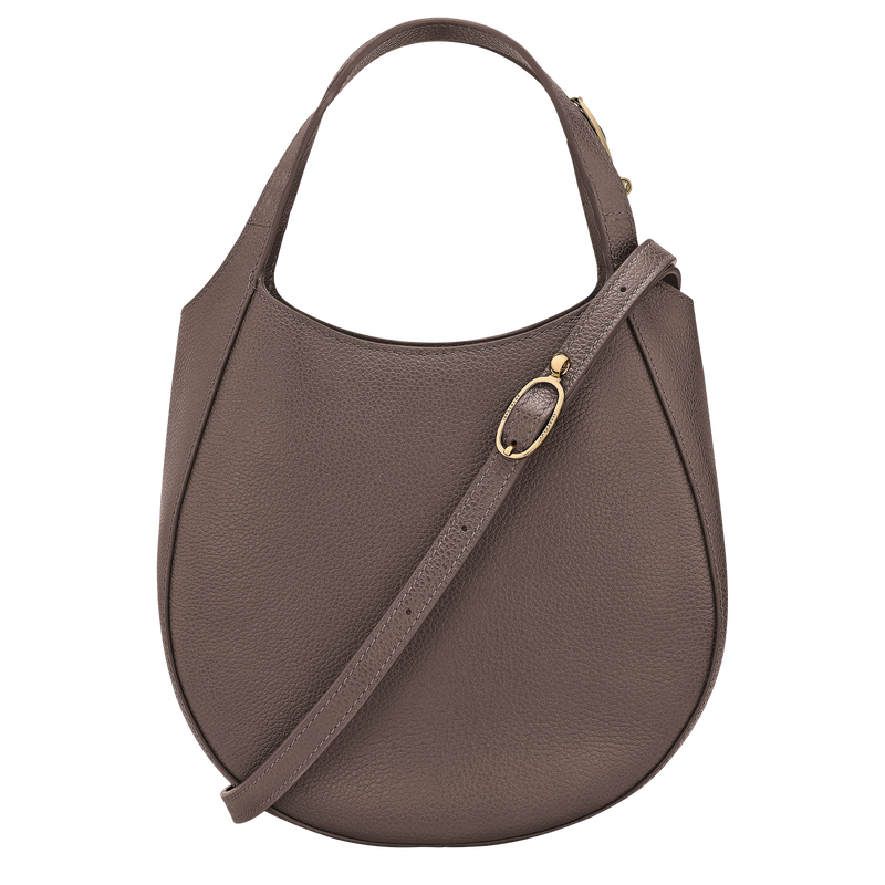 Le Foulonné S Handbag , Taupe - Leather  - View 4 of  7