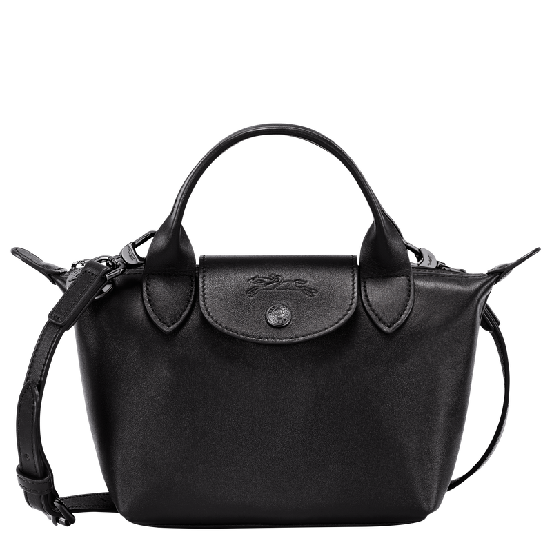 Longchamp Le Pliage Mini Leather Crossbody Bag
