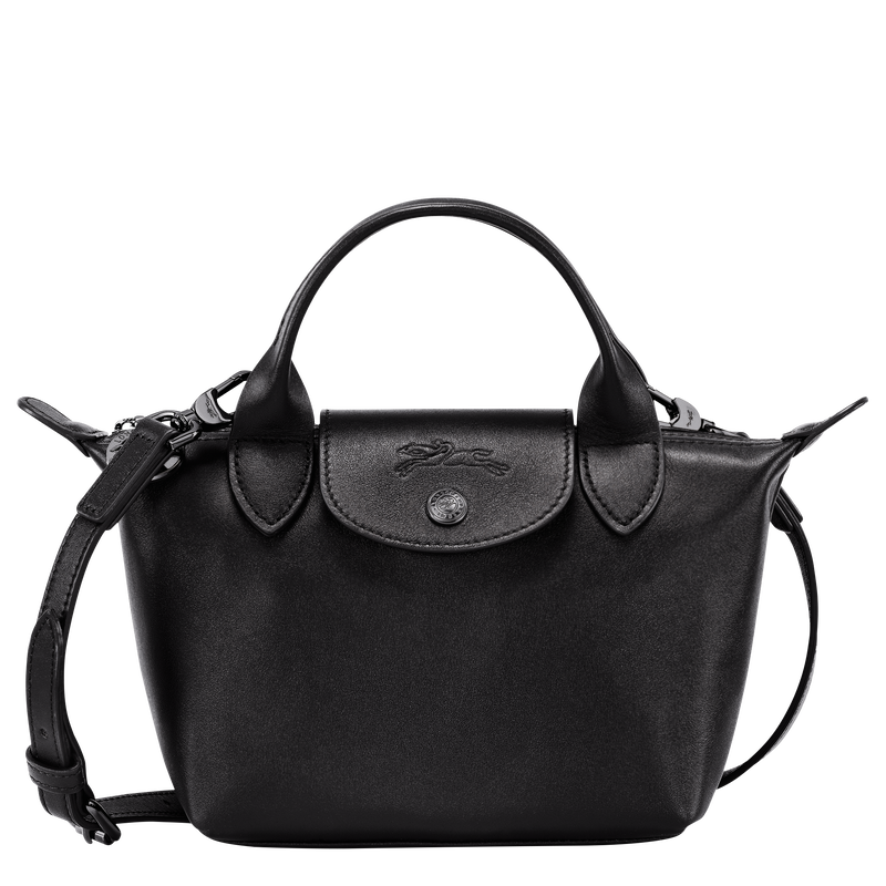 Longchamp ロンシャン ハンドバッグ ブラック レザー | mdh.com.sa