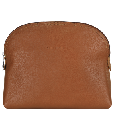 Trousse de toilette Le Foulonné , Cuir - Caramel