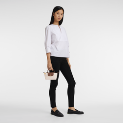 Le Pliage 原創系列 附提把的小袋子 , 白紙色 - 再生帆布