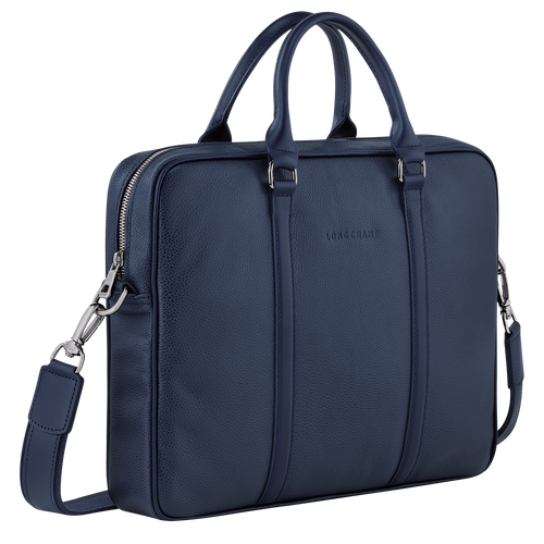 Aktentasche XS Le Foulonné , Leder - Navy - Ansicht 3 von 5