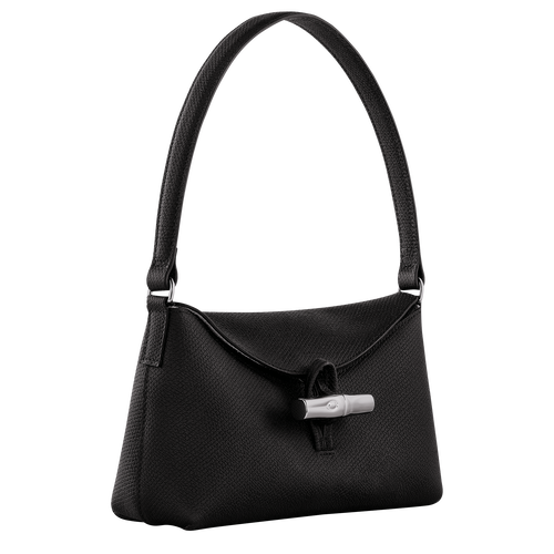 Le Roseau S Hobo bag , Black - Leather - View 3 of  6