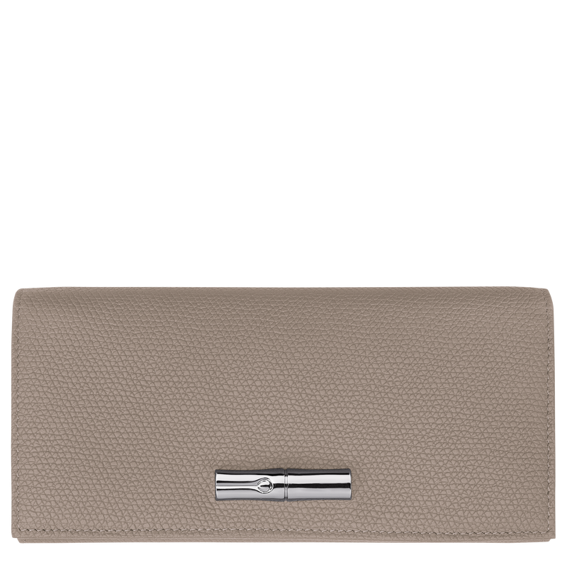 Langes klapbares Portmonaie Le Roseau , Leder - Hellgrau  - Ansicht 1 von 3