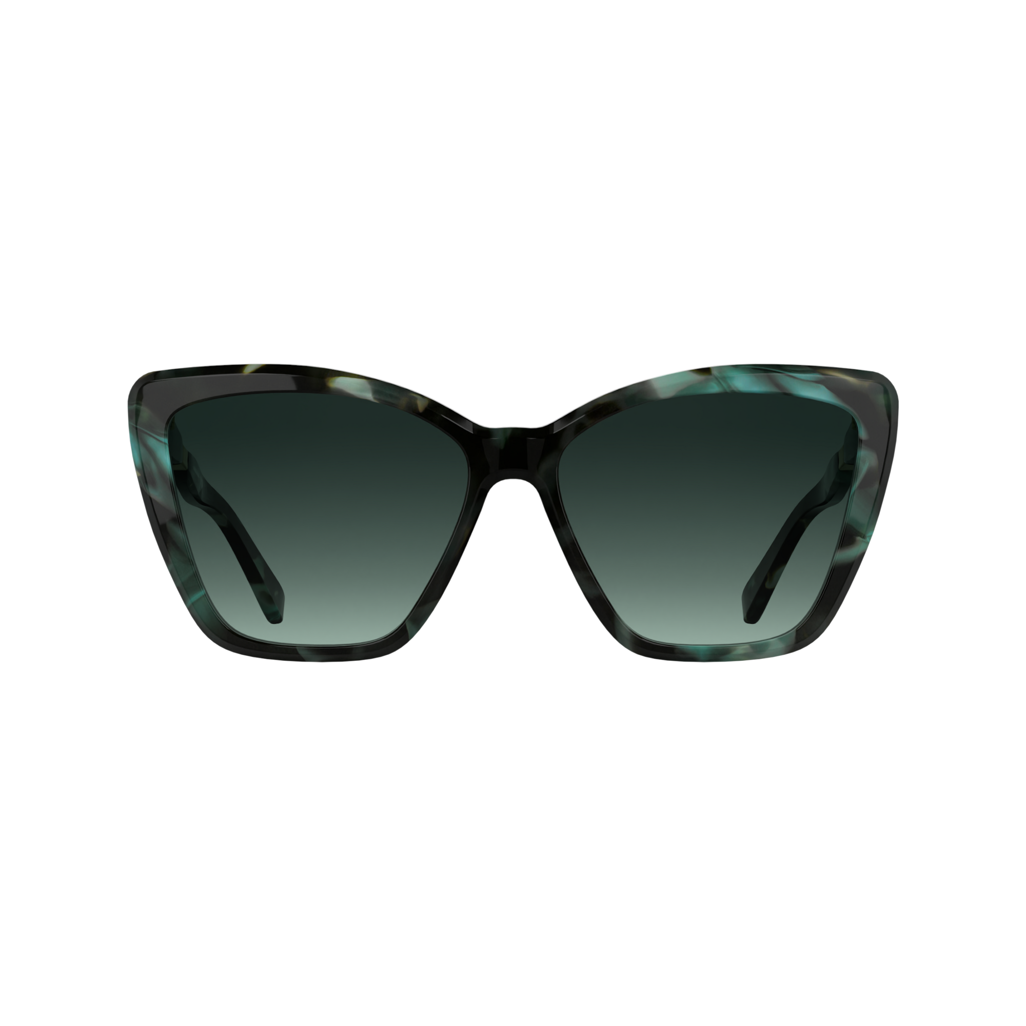 null Lunettes de soleil, Ecaille p&eacute;trole