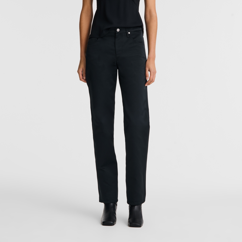 Trousers , Black - Techno satin  - View 3 of  3
