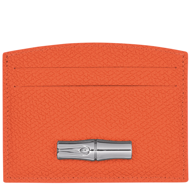 Roseau Card holder , Orange - Leather  - View 1 of  2