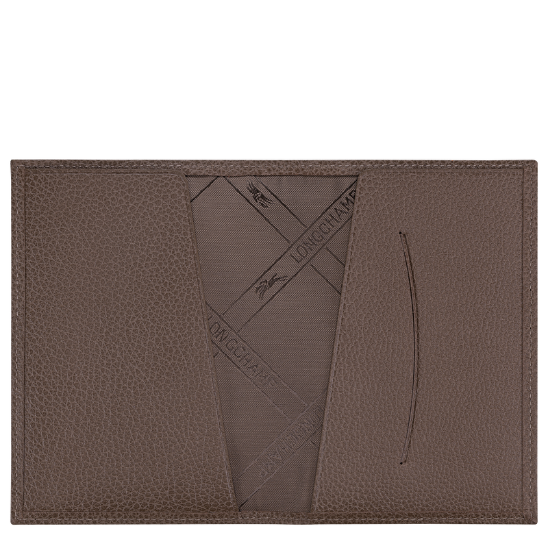 Le Foulonn&eacute; Funda para pasaportes , Cuero - Topo  - Vista 3 de 3