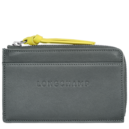 Longchamp 3D Card holder , Gun Metal - Leather - View 1 of  2