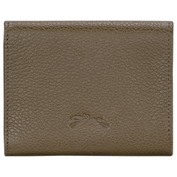 Carteira compacta Le Foulonn&eacute; , Pele - Alcaparra