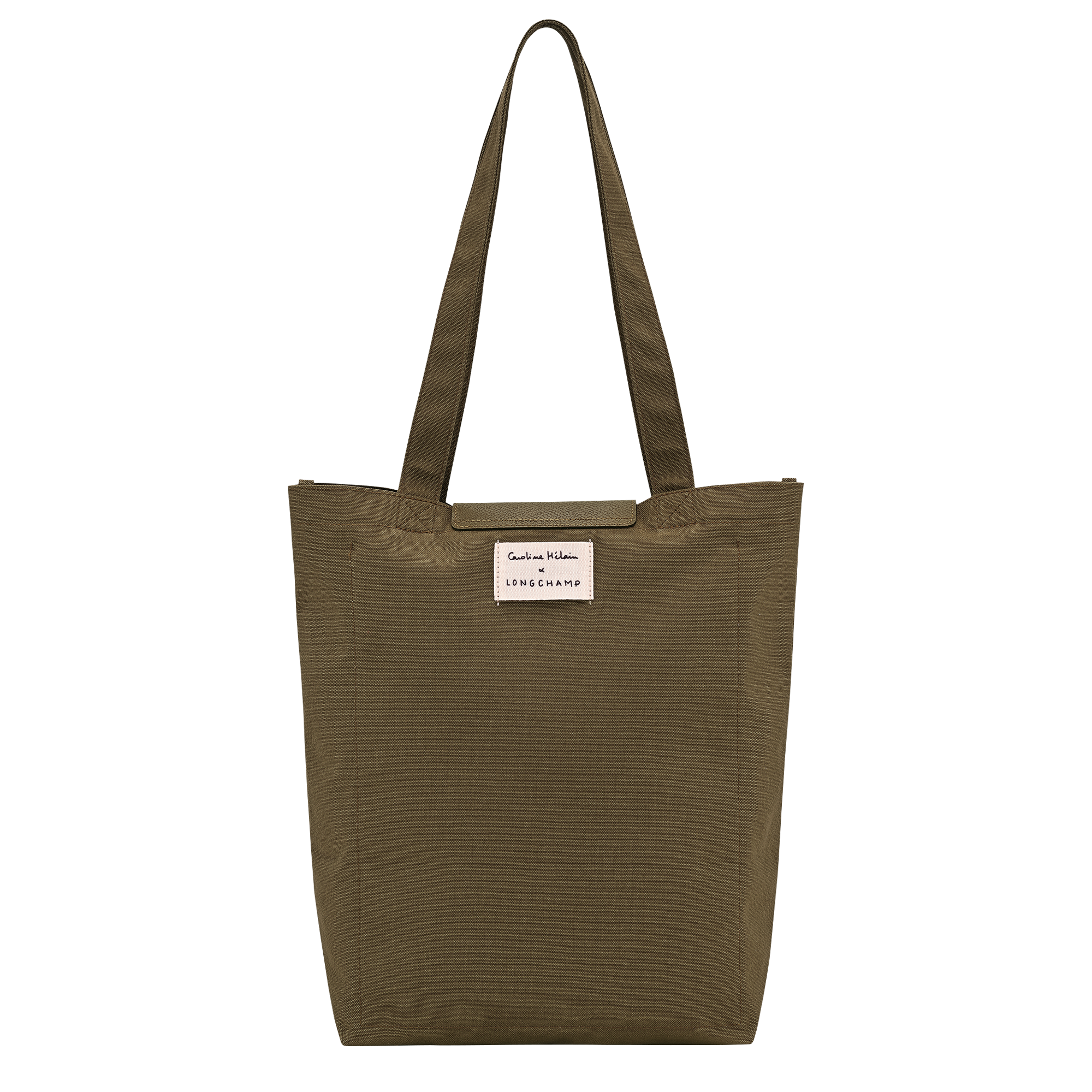 Caroline H&eacute;lain x Longchamp Tote bag M, Olive