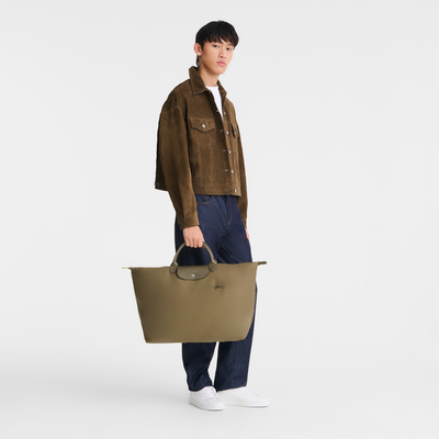 Le Pliage Green Bolsa de viaje L , Lona reciclada - alcachofa