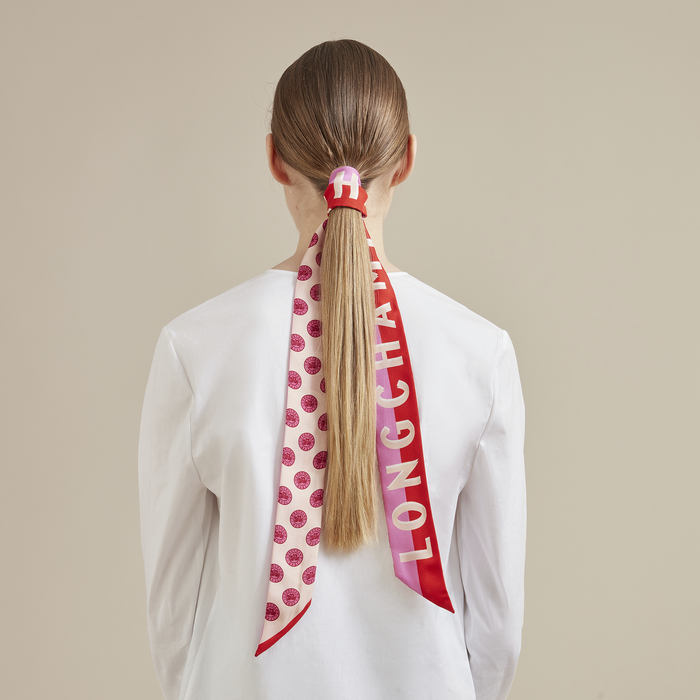 2022 春夏系列 絲質緞帶, 紅色