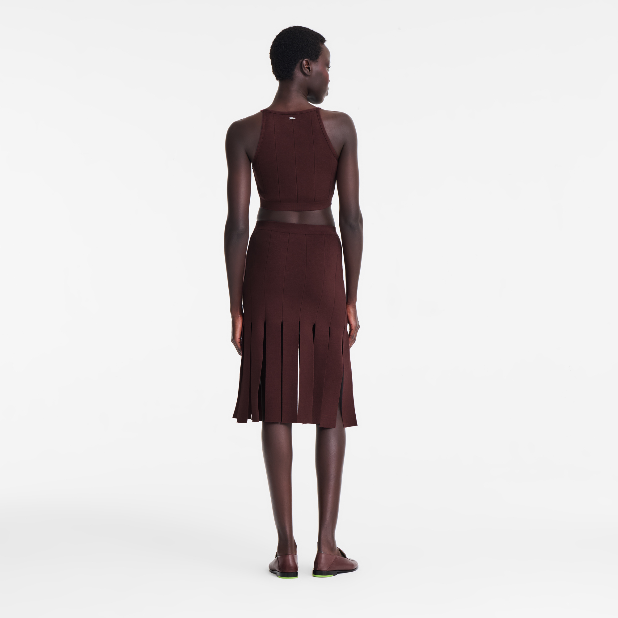 null Midi skirt, Burgundy