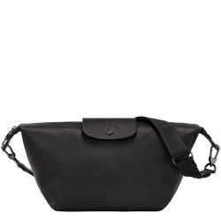 Schultertasche S Le Pliage Xtra , Leder - Schwarz