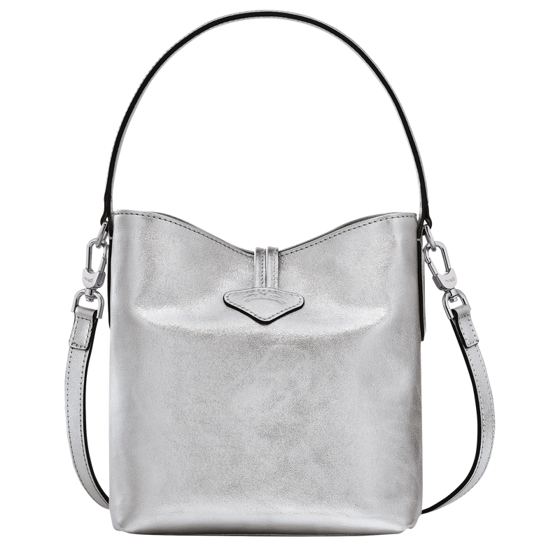 Roseau XS Bucket bag , Silver - Leather  - View 4 of  5