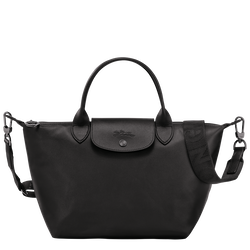 Le Pliage Xtra S Handbag , Black - Leather