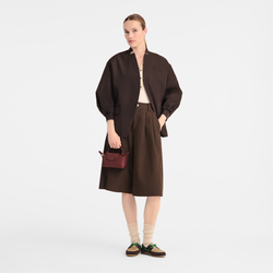 Le Pliage One Pouch , Burgundy - Canvas
