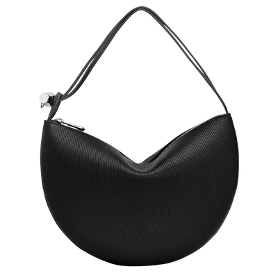 Le Roseau Clutch , Black - Leather