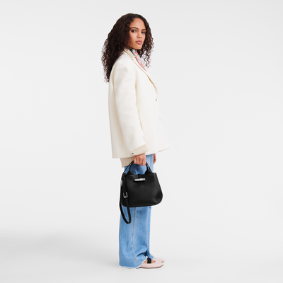 Handtasche S Le Roseau , Leder - Schwarz