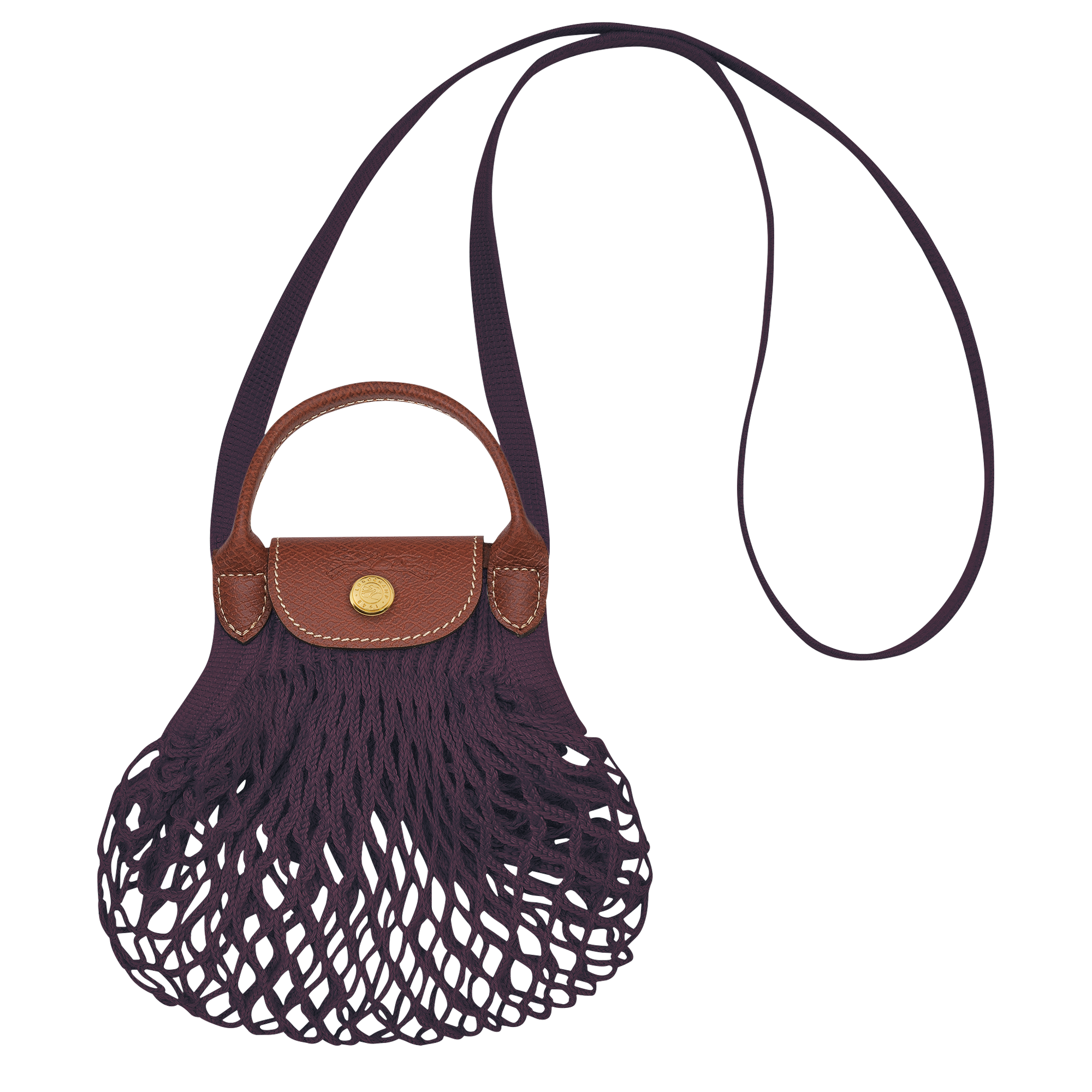 Mesh bag XS, Eggplant - View 1 of 
        4 - zoom in Le Pliage Filet Mesh bag XS, Eggplant