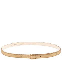 Ladies' belt , Gold - Leather