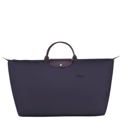 Le Pliage Green M Travel bag , Bilberry - Recycled canvas
