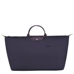 Le Pliage Green 旅行袋 M , 藍莓色 - 再生帆布