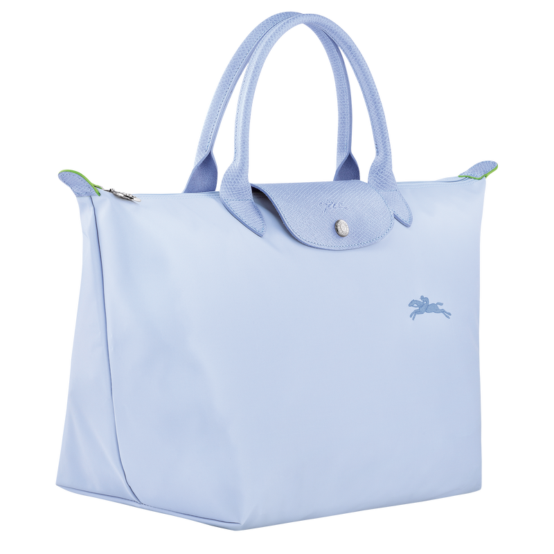 Le Pliage Green M Handbag , Sky Blue - Recycled canvas  - View 3 of 6