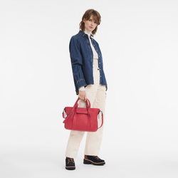 Sac à main L Longchamp 3D , Cuir - Rouge