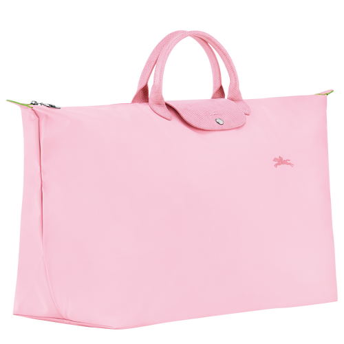 Le Pliage Green M Travel bag , Pink - Recycled canvas - View 2 of 5