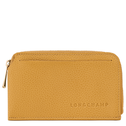 Le Foulonné Card holder , Nutmeg - Leather